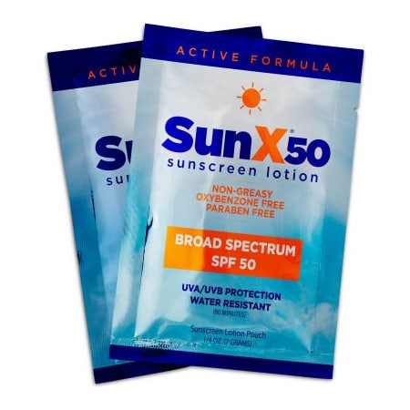 Coretex Products CoreTex Sun X 50 Sunscreen Lotion, SPF 50 Lotion, Pouch, 300/Case 61433